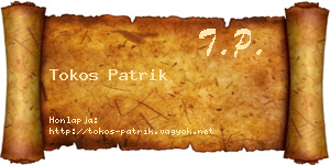 Tokos Patrik névjegykártya